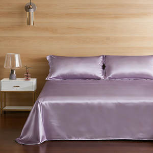 Juego de Ropa de Cama de Satén de Seda con Logotipo Personalizado, Directo de Fábrica, Juego de Funda de Edredón Hipoalergénico - Product Image 1