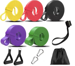 Bandes de Résistance TPE Robustes pour Entraînement, Fitness, Exercices, Tractions, Étirements, Musculation – Bande de Gym pour Femmes et Hommes - Product Image 1