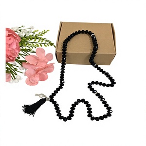 Élégante misbaha en perles de résine écologiques faites à la main, tasbih, chapelet islamique, cadeau religieux musulman - Product Image 4