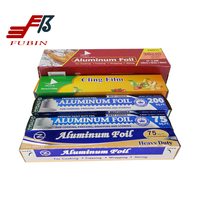 Rouleau de papier de couleur de 25 pieds carrés Feuille d'aluminium domestique pour l'emballage Feuille d'aluminium de qualité alimentaire Emballage alimentaire Argent imprimé doux