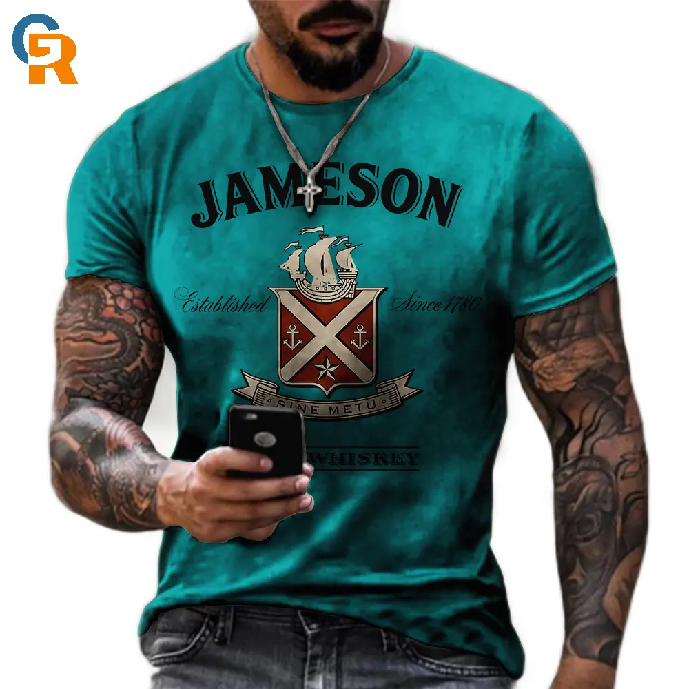 Camiseta 3d para hombre y mujer, Camiseta deportiva informal con soporte de impresión digital 3d, camiseta personalizada