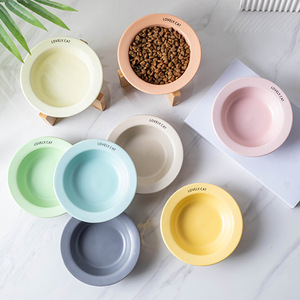 Comedero de Cerámica para Gatos con Soporte de Madera, Plato Elevado para el Cuidado del Cuello de los Gatos - Product Image 5
