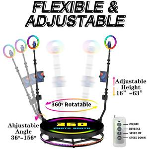 Портативная фотобудка 360 градусов с вращающейся платформой для мероприятий и селфи - Product Image 5