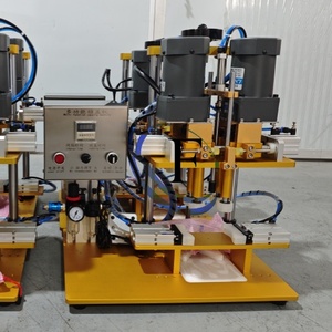 Máquina taponadora de vidrio semiautomática de escritorio, máquina taponadora de botellas, taponadora eléctrica neumática, máquina taponadora de tornillos - Product Image 2