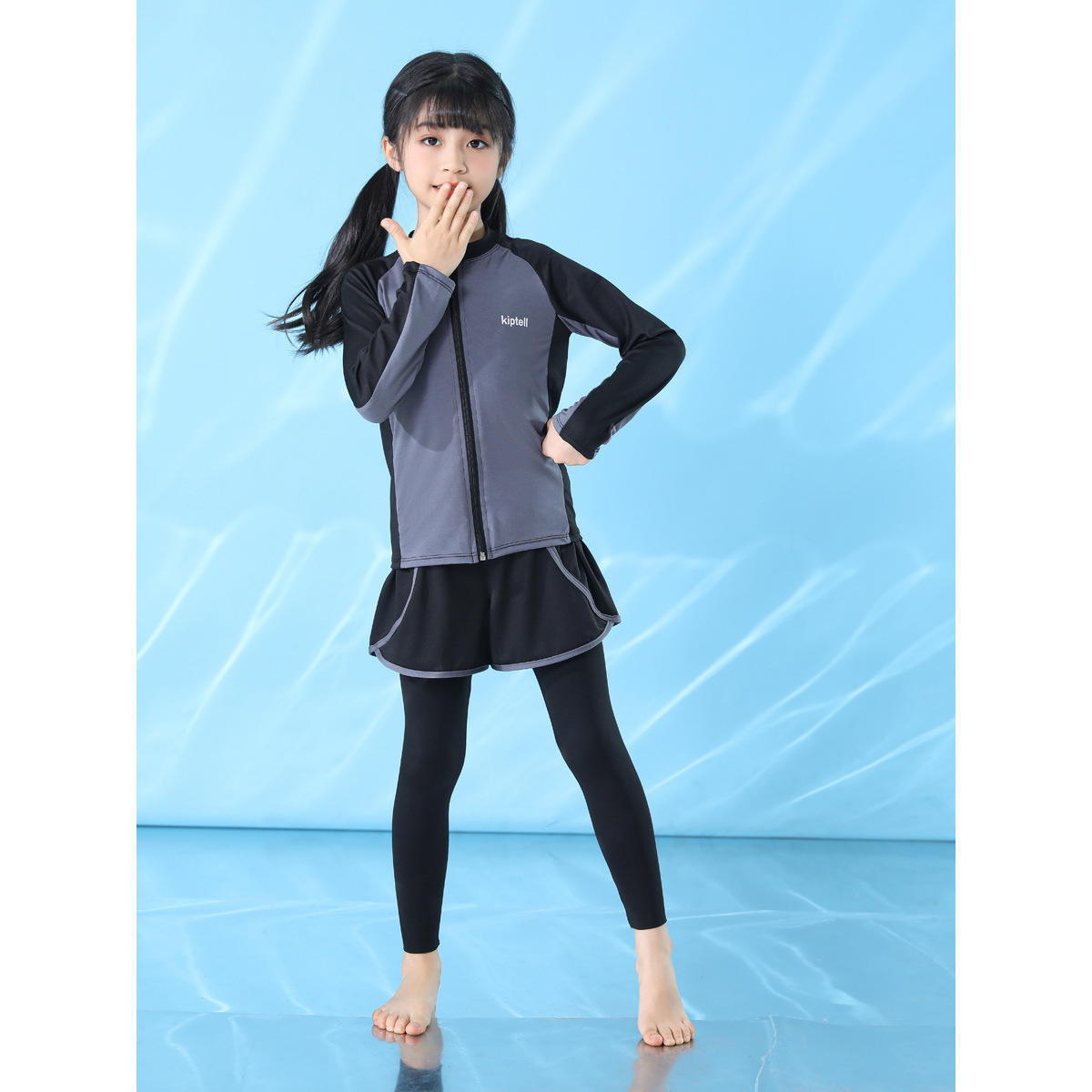 Ensemble trois pièces gris fille