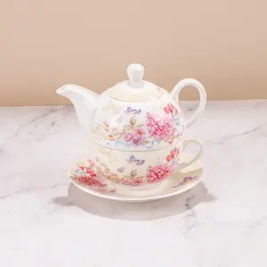Service à thé en céramique, théière et tasse, vente en gros, bouilloire