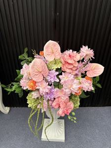 High Quality Silk Flower Ball Warm Colors Wedding <strong>Table</strong> Centerpiece Hot Sale Wedding <strong>Decorations</strong> - Product Image 5