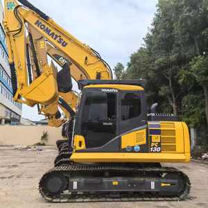 Excavatrice sur chenilles Komatsu Pc130, jaune, hydraulique, 13 tonnes - Product Image 2