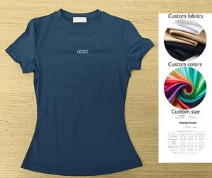 T-shirt Corta da Donna per Yoga, Pilates e Fitness, Aderente, con Ombelico Scoperto, Asciugatura Rapida, Ideale per Corsa - Product Image 1