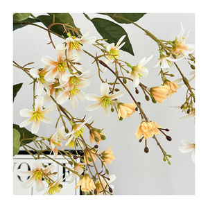 Ingrosso fiore artificiale orchidea soggiorno decorazione appesa alla parete glicine da appendere fiori decorazione per la casa di nozze - Product Image 6