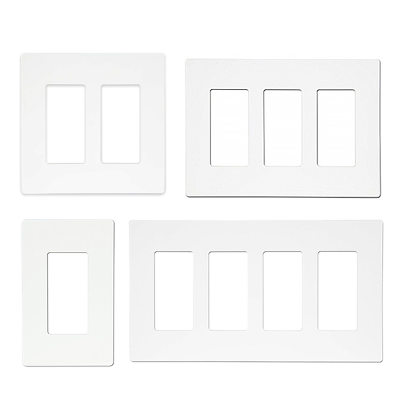 1, 2, 3, 4, 5 клавиш, настенная пластина без винтов, розетка и выключатель/Выходная пластина, крышка