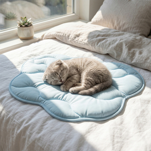 Evcil Hayvan Soğutma <span class=keywords><strong>Mat</strong></span>ı Buz İpekli Köpek Soğutma Pedi Nefes Alabilen Yıkanabilir Yazlık <span class=keywords><strong>Mat</strong></span> Köpekler Kediler için Kafes Kanepe Zemin - Product Image 5