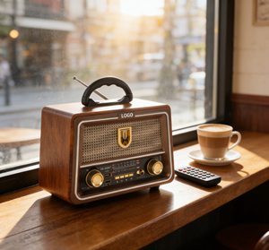 راديو ثلاثي النطاق <span class=keywords><strong>FM</strong></span>/AM/SW مع مشغل MP3 عبر USB/TF، يعمل بجهد 110/220 فولت مع محول، مع بطارية ليثيوم، مع بلوتوث، مع جهاز تحكم عن بعد - Product Image 5