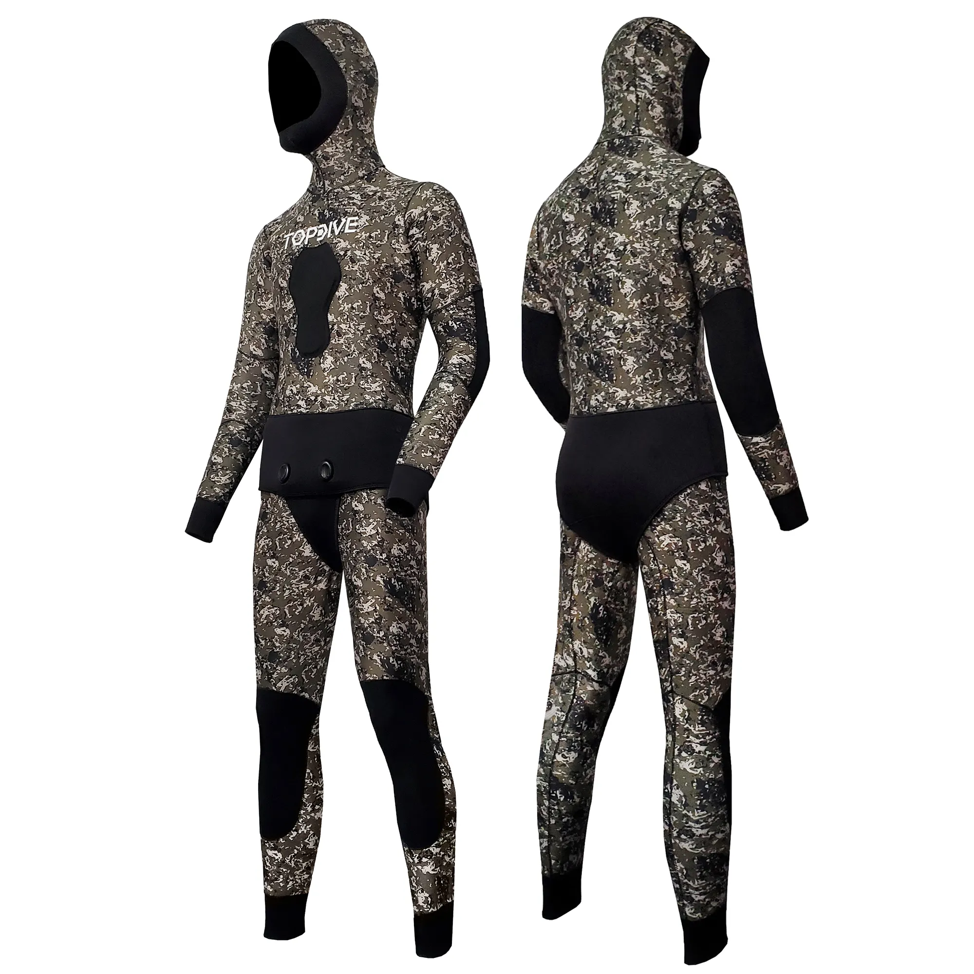 Roupa de mergulho de caça de neoprene 3mm Super Stretch Trajes de caça submarina para Underwater