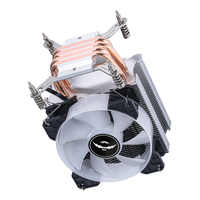 Ventilateur de refroidissement CPU QiuzAim 90 mm, 2/4/6 caloducs, refroidisseur d'air pour CPU de bureau, contrôle de vitesse PWM, dissipateur thermique silencieux pour LGA1700 1200 1155 1366