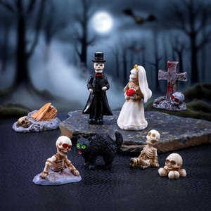 Nouvel Arrivage Figurines en Résine de Couple pour Halloween, Mignonnes, Miniatures DIY, Décoration de Bureau, Ornement de Paysage, Cadeau, Vente en Gros - Product Image 3