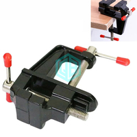 Étau de banc compact en aluminium robuste, étau d'établi pour la menuiserie et les outils de bricolage du bois
