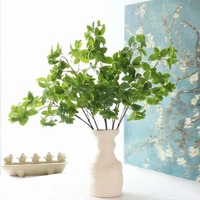 Vente chaude Real Touch Menthe Feuille Latex Feuilles Vertes Branches Plantes Artificielles Verdure pour Noël pour la Fête De Mariage Maison