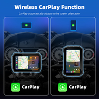 Monitor de Navegación GPS para Motocicleta M2C con Pantalla Inalámbrica CarPlay y Android Auto, Alimentación USB, Bluetooth, TPMS, Pantalla Horizontal y Vertical