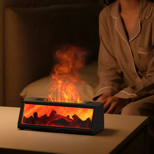 B2B Logo personalizzato diffusore di profumo di fuoco olio essenziale camino DiffuserAuto-spegnimento per regali aziendali e promozioni - Product Image 1