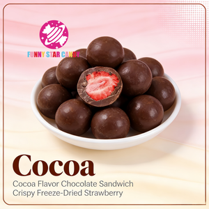 شوكولاتة مركبة بالفواكه بالجملة، وجبات خفيفة، شوكولاتة بالكاكاو والماتشا، حلوى شوكولاتة بالحليب والفراولة المجففة بالتجميد - Product Image 2