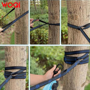 Hamaca portátil de nylon Woqi de 140x270 cm para uso en exteriores, interiores, camping, senderismo, playa, unisex, ligera. - Product Image 5