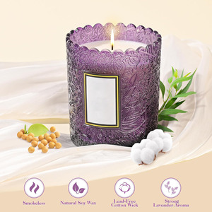 Color Relief Aromatherapy <b>Candle</b> <b>Holder</b> Household Indoor Fragrance <b>Candle</b> <b>Glass</b> with Lid sealed <b>Candle</b> Jar Wholesale - Product Image 2