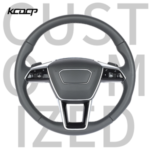 Volante de Cuero Completo Mejorado para Audi A3 A4 A5 A6 A7 A8 Q3 Q5 Q7 Q8 S3 S4 S5 S6 RS3 RS4 RS5 RS6 RS7 <span class=keywords><strong>A1</strong></span> C7 C8 B8.5 B9 - Product Image 1
