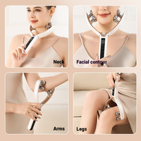 Appareil de sculpture faciale par vibration pour le soin de la peau, outil de raffermissement du visage par micro-courant, rouleau facial pour femmes, rides du visage et lifting