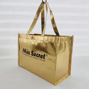 धातुई टुकड़े टुकड़े में गैर बुना बैग होलोग्राफिक खरीदारी ढोना बैग Resealable Rpet शॉपिंग बैग ले जाना
