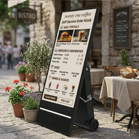 Promotion : Totem d'affichage numérique portable sur pied, écran LCD extérieur étanche 43'' 55'', 1500 Nits haute luminosité, multi-OS