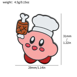 Pin Personalizado de <span class=keywords><strong>Kirby</strong></span> con Diseño de Taza de Té con Leche, Pin de Esmalte de Dibujos Animados, Pin Creativo de Aleación de Metal para Decorar Mochilas Escolares - Product Image 4