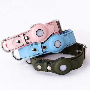 Collar con Rastreador GPS para Mascotas, Collar Antipérdida con Soporte para Airtag, Collar Ajustable de Nailon de Lujo para Perros, Personalizado, Sólido - Product Image 5