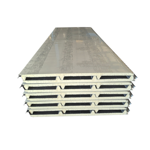 Prix à domicile faible coût 50mm Eps PU polyuréthane utilisé panneaux muraux de panneau sandwich à vendre - Product Image 2