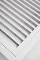 Grille d'aération à contrôle de température intelligent, registres motorisés, style design industriel, alliage d'aluminium pour la climatisation