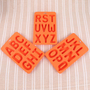 Accueil lettres Alphabet populaires Orange chocolat Silicone moules - Product Image 1