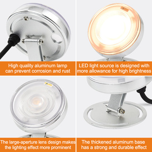 Lampe LED sous-marine en acier inoxydable IP68, lumière RGB, lampe de piscine, projecteur étanche 12V pour fontaine, bassin, piscine, <span class=keywords><strong>jardin</strong></span> - Product Image 3