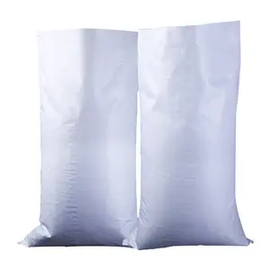 40Kg 50Kg Polypropylene White Rice Bag PP Woven Bag Sack For Rice Flour Food Wheat