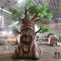 Mouvement de la bouche de haute qualité, Simulation de plante réaliste, mouvement d'arbre parlant, décoration de plante, Sculpture de plante pour l'extérieur et l'intérieur