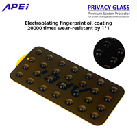 Lot de 2 films de protection d'écran anti-espion en verre trempé, installation facile, dureté 9H, qualité AAA pour iPhone 18 17Pro 15