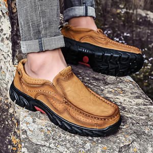 <span class=keywords><strong>Chaussures</strong></span> de randonnée pour hommes en <span class=keywords><strong>cuir</strong></span> de vache véritable, style sport, marche et travail, taille 46, vente en gros - Product Image 2