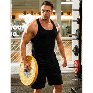 Débardeur de sport Mdbuddy pour homme, noir, en polyester fin, pour la gym, l'entraînement, vêtements de sport, été 2026 - Product Image 2