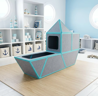 Ensemble de blocs de construction magnétiques en feutre doux de couleur personnalisable de qualité supérieure, certifié CE, jouet éducatif STEM pour enfants