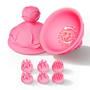 Masseur mammaire Rose, puissant stimulateur de mamelons, machine sans fil à vibrations rotatives pour femmes, jouets sexuels pour adultes - Product Image 1