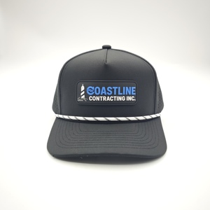Gorra de Béisbol Personalizada con Parche de Goma con Diseño de Leopardo, 5 Paneles, Visera Plana, Ajustable con Broche, de Poliéster/Algodón, para Golf y Deportes, con Orificios Cortados con Láser - Product Image 2