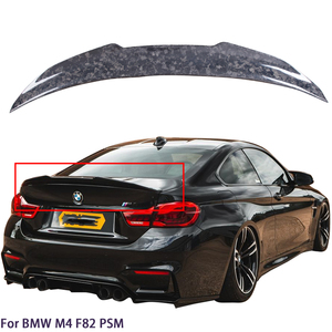 For M4 F82 PSM Style Forged Carbon Fiber <b>Rear</b> <b>Spoiler</b> Trunk Wing 2014-2020 - Product Image 1