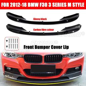 Kit de carrocería con alerón delantero estilo M F30, difusor de parachoques y protector para BMW F30 Serie 3 2012-2018, divisor de labio de parachoques delantero - Product Image 1