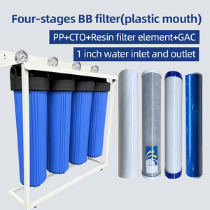 Filtro de Agua de 4 Etapas para Eliminación de Metales Pesados, Reducción de Plomo y Arsénico, Cartucho de Bloque de Carbón Big Blue, para Toda la Casa, con Marco de Acero Inoxidable - Product Image 5