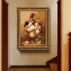 <span class=keywords><strong>Peinture</strong></span> classique européenne encadrée pulvérisation d'huile simulée tenture murale décorative pour salon Restaurant entrée maison Art mural - Product Image 3