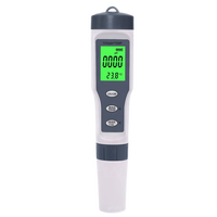 Testeur de qualité de l'eau 3 en 1 PH TDS Thermomètre Stylo 0,1 Précision du PH pour le traitement des eaux usées industrielles Matériel plastique